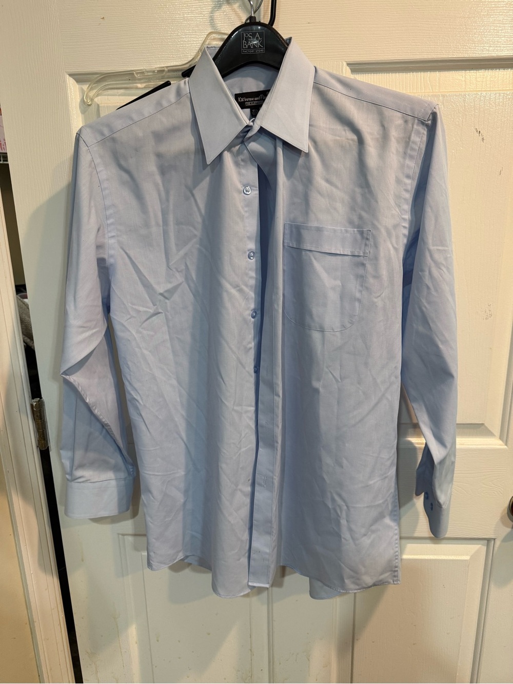 Men’s Killeen and Finch Classic Light Blue Long Sleeve Dress Shirt - size 15 1/2
